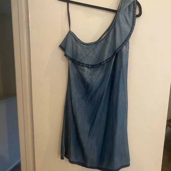 cloth & stone | Dresses | Cloth And Stone One Should Ruffle Denim Dress |  Poshmark